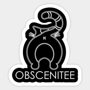 Obscenity (OBSCENITEE Brand) Sticker